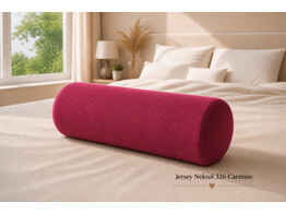 Jersey Neck Roll Pillowcase Carmine 326