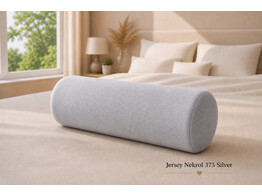 Jersey Neck Roll Pillowcase Silver 375