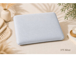 Jersey Travel Pillow 20 x 30 cm Silver 375