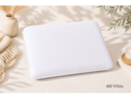 Jersey Travel Pillow 20 x 30 cm Pillowcase White 480