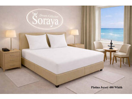 Drap-housse Hotel Platina Jersey 090-100/200-220 Blanc 480