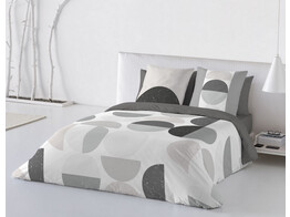 Satin Geometrico copripiumino 240 x 220   2 federe 60 x 60