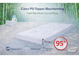 Care  Bamboo PU Topper Spannbettlaken 15 cm Steghohe 100x200