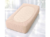 Platina Jersey lenzuolo con angoli 180-200 x 200-220 Vanille 712