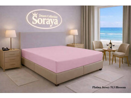 Platina Jersey hoeslaken 090-100 x 200-220 Blossom 513 NIEUW