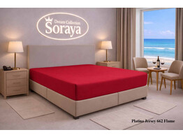 Platina Jersey hoeslaken 090-100 x 200-220 Flame 662 NIEUW