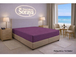 Platina Jersey lenzuolo con angoli 090-100 x 200-220 Mulled 714 NUOVO
