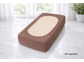 Platina Jersey lenzuolo con angoli 140-160 x 200-220 Cappuccino 168
