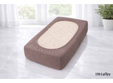 Platina Jersey hoeslaken 140-160 x 200-220 Mocca 170 NIEUW