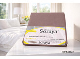 Platina Jersey hoeslaken 140-160 x 200-220 Mocca 170 NIEUW