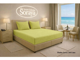 Platina Jersey lenzuolo con angoli 140-160 x 200-220 Lime 244