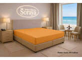 Platina Jersey fitted sheet 140-160 x 200-220 Saffran 255 NEW