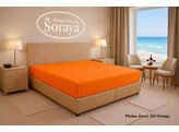 Platina Jersey lenzuolo con angoli 140-160 x 200-220 Orange 263