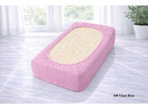 Platina Jersey fitted sheet 140-160 x 200-220 Vieux roze 340 NEW