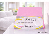 Platina Jersey fitted sheet 140-160 x 200-220 Vieux roze 340 NEW