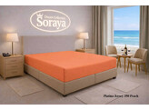 Platina Jersey hoeslaken 140-160 x 200-220 Peach 350