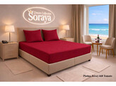 Platina Jersey lenzuolo con angoli 140-160 x 200-220 Tomato 668