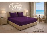Platina Jersey lenzuolo con angoli 180-200 x 200-220 Lilac 223