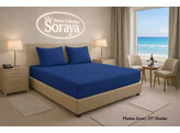 Platina Jersey hoeslaken 180-200 x 200-220 Marine 257