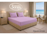 Platina Jersey hoeslaken 180-200 x 200-220 Orchid 310