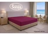 Platina Jersey lenzuolo con angoli 180-200 x 200-220 WINE 398