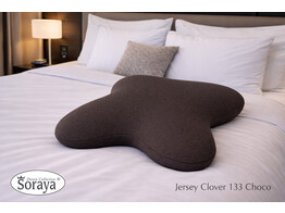 Jersey kussensloop Clover Choco 133