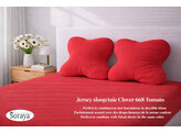 Jersey kussensloop Clover Tomato 668