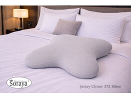 Jersey Pillowcase Clover 375 Silver