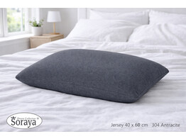 Jersey kussensloop 40 x 60 Anthracite 304