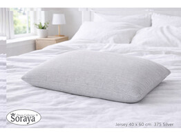 Jersey kussensloop 40 x 60 Silver 375