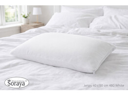 Jersey kussensloop 40 x 60 White 480
