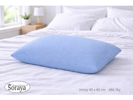Jersey kussensloop 40 x 60 Sky 663