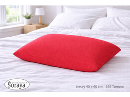 Jersey kussensloop 40 x 60 Tomato 668