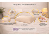Jersey kussensloop 50 x 70 Silver 375