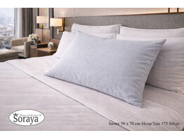 Jersey kussensloop 50 x 70 Silver 375