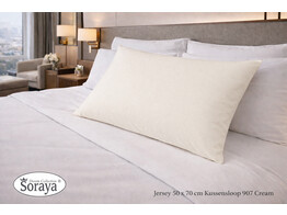 Jersey kussensloop 50 x 70 Cream 907