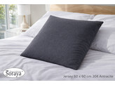 Jersey kussensloop 60 x 60 Anthracite 304