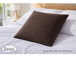 Jersey kussensloop 60 x 60 Choco 133
