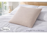 Jersey kussensloop 60 x 60 Stone 403