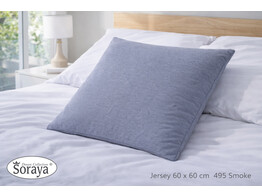 Jersey kussensloop 60 x 60 Smoke 495