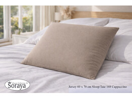 Jersey kussensloop 60 x 70 Cappuccino 168