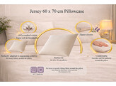 Jersey kussensloop 60 x 70 Cream 907