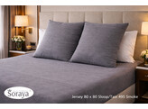 Jersey kussensloop 80 x 80 Smoke 495