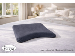 Jersey Shoulder Pillowcase L Anthracite 304