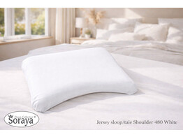 Jersey Shoulder Pillowcase L White 480