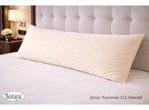 Jersey Bolster Pillowcase 60x90 112 almond