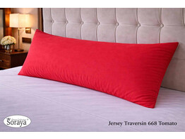 Jersey Bolster Pillowcase 60x90 668 Tomato