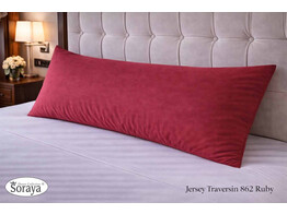 Jersey Bolster Pillowcase 60x90 862 Ruby
