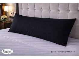 Taie de traversin Jersey 60x90 999 Black