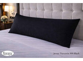 Jersey Bolster Pillowcase 60x90 999 Black